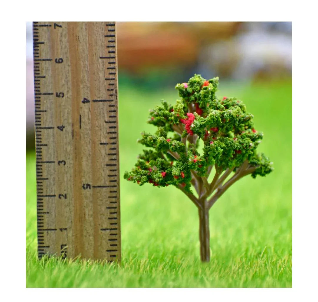 Artificial Miniature Green & Red Tree – 1pc | 018-60GR