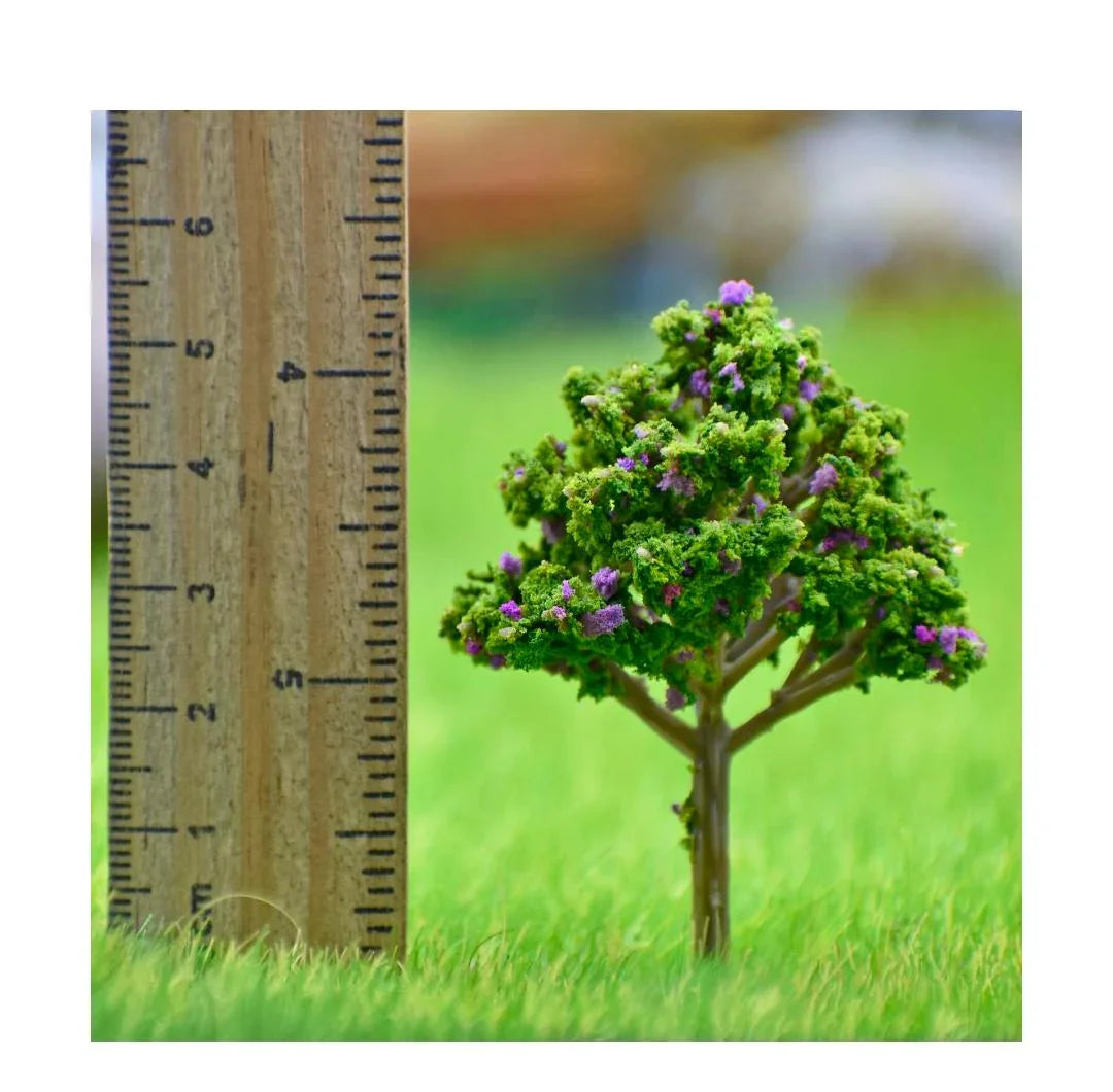 Artificial Miniature Green & Purple Tree – 1pc | 018-60GP