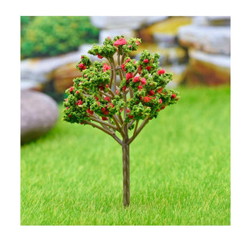 Artificial Miniature Green & Red Tree – 1pc | 018-100GR