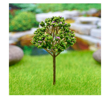 Artificial Miniature Green & Purple Tree – 1pc | 018-100G