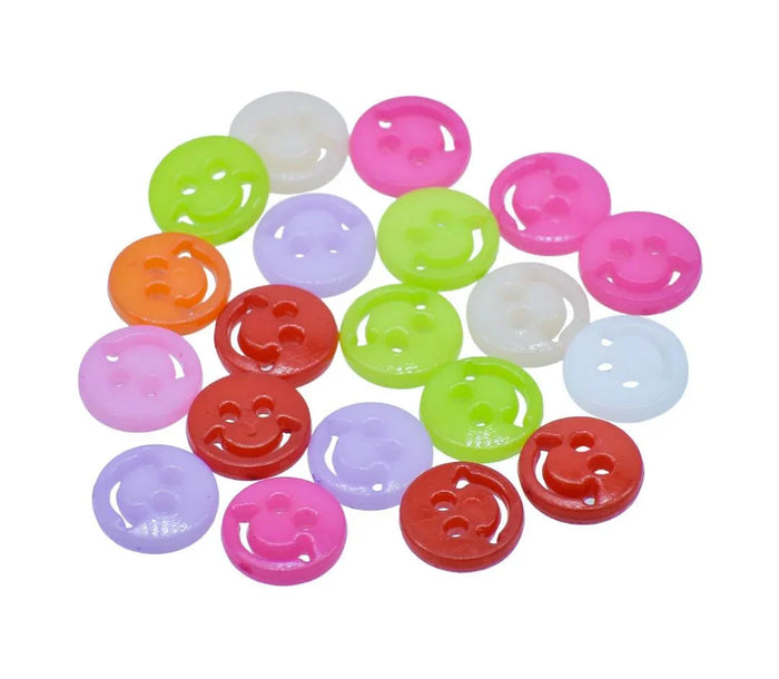 Craft Decorative Button Smiley 20L – 20Pc | JCDBP41