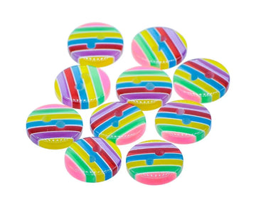 Craft Decorative Button Round Lining 18L – 10Pc | JCDBP38