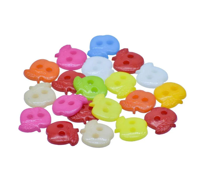 Craft Decorative Button Apple 28L – 20Pc | JCDBP35