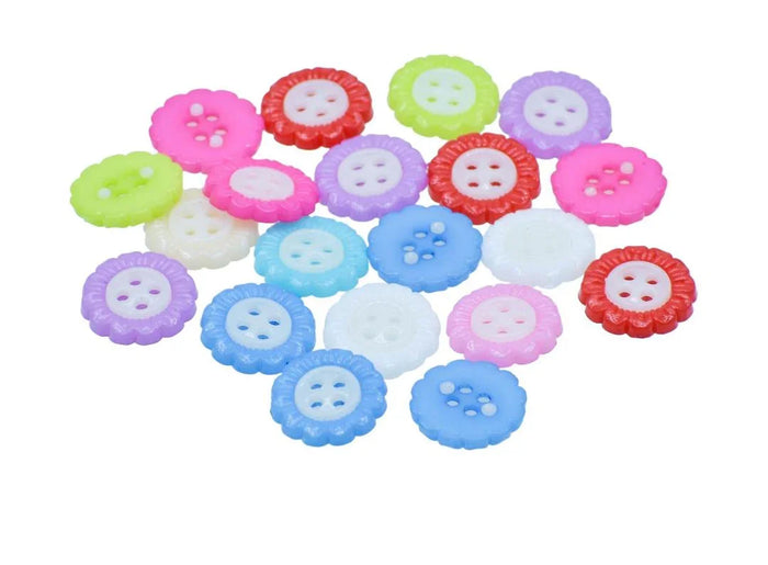 Craft Decorative Button Flower 24L – 20Pc | JCDBP34