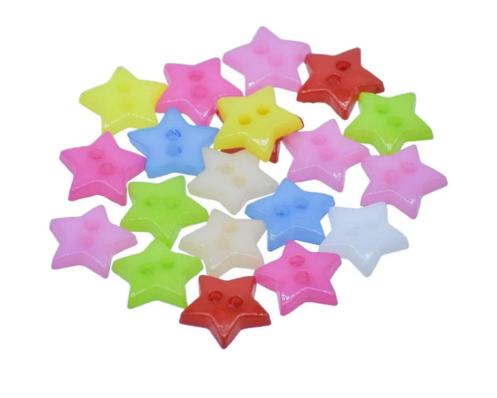 Craft Decorative Button Star 20L – 20Pc | JCDBP25