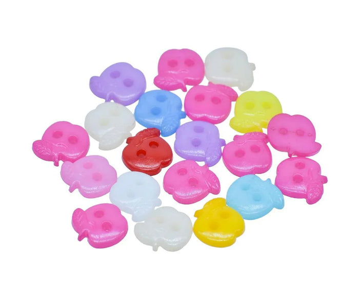 Craft Decorative Button Apple 24L – 20Pc | JCDBP17