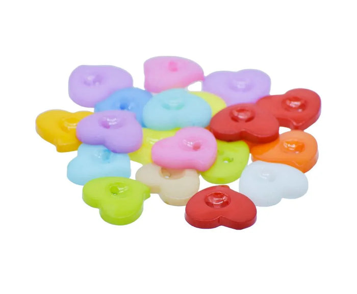 Craft Decorative Button Heart 24L – 20Pc | JCDBP16
