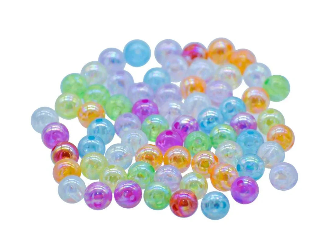 Beads Crystal Rainbow Multicolour 8MM 20Gsm JCPS8MM