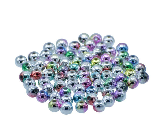Craft Beads Rainbow Multicolour 8MM 20Gsm JBSRN8MM