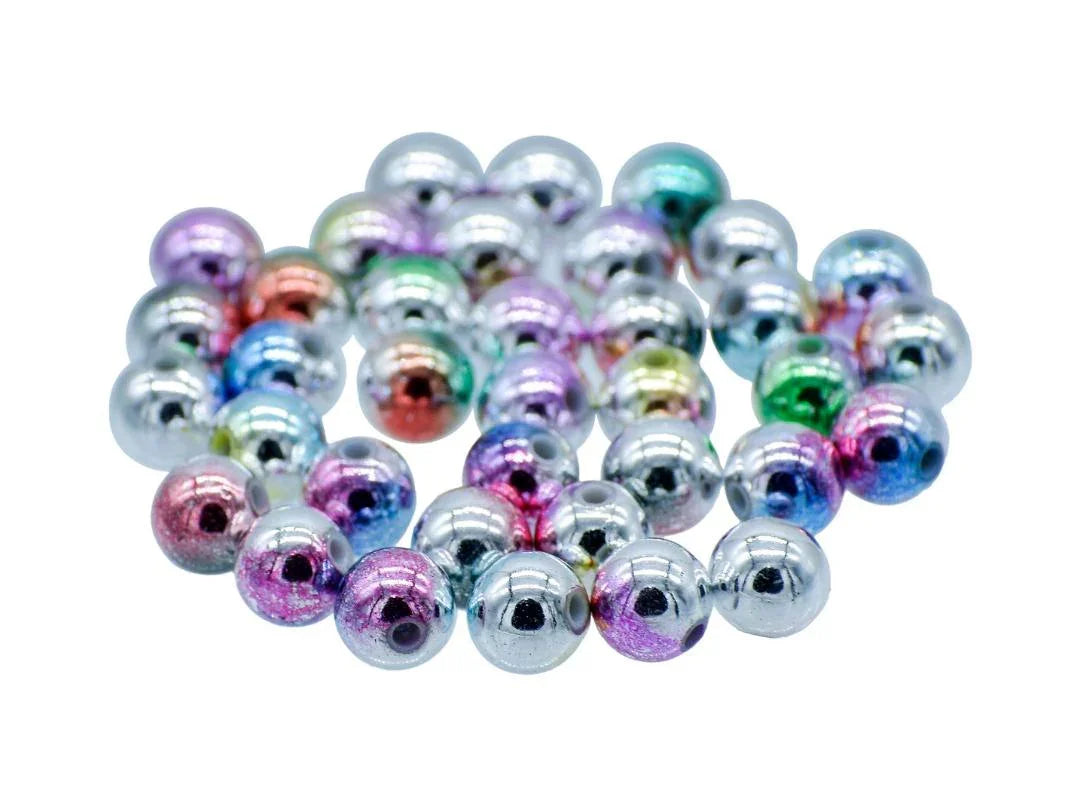 Craft Beads Rainbow Multicolour 10MM 20Gsm JBSRN10MM