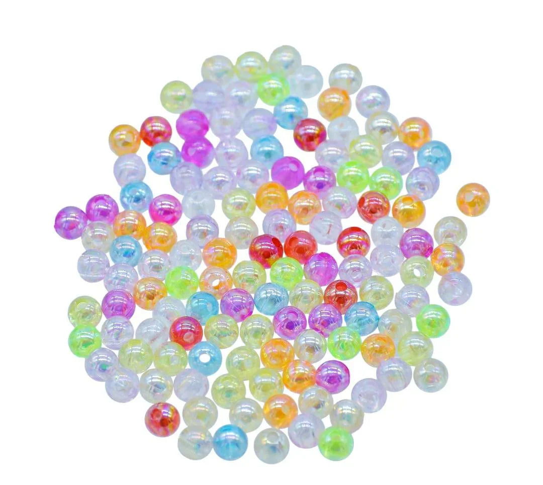 Beads Crystal Rainbow Multicolour 6MM 20Gsm JCPS6MM