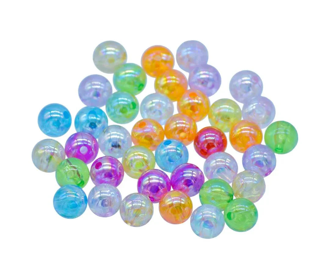 Beads Crystal Rainbow Multicolour 10MM 20Gsm JCPS10MM