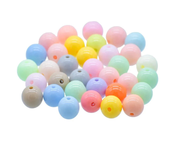 Craft Beads Pastel Multicolour 10MM 20Gsm JBSP10MM