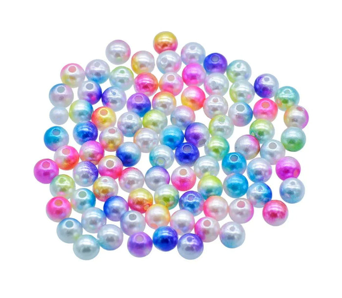 Beads Pastel Rainbow Multicolour 8MM 20Gsm JBRT8MM