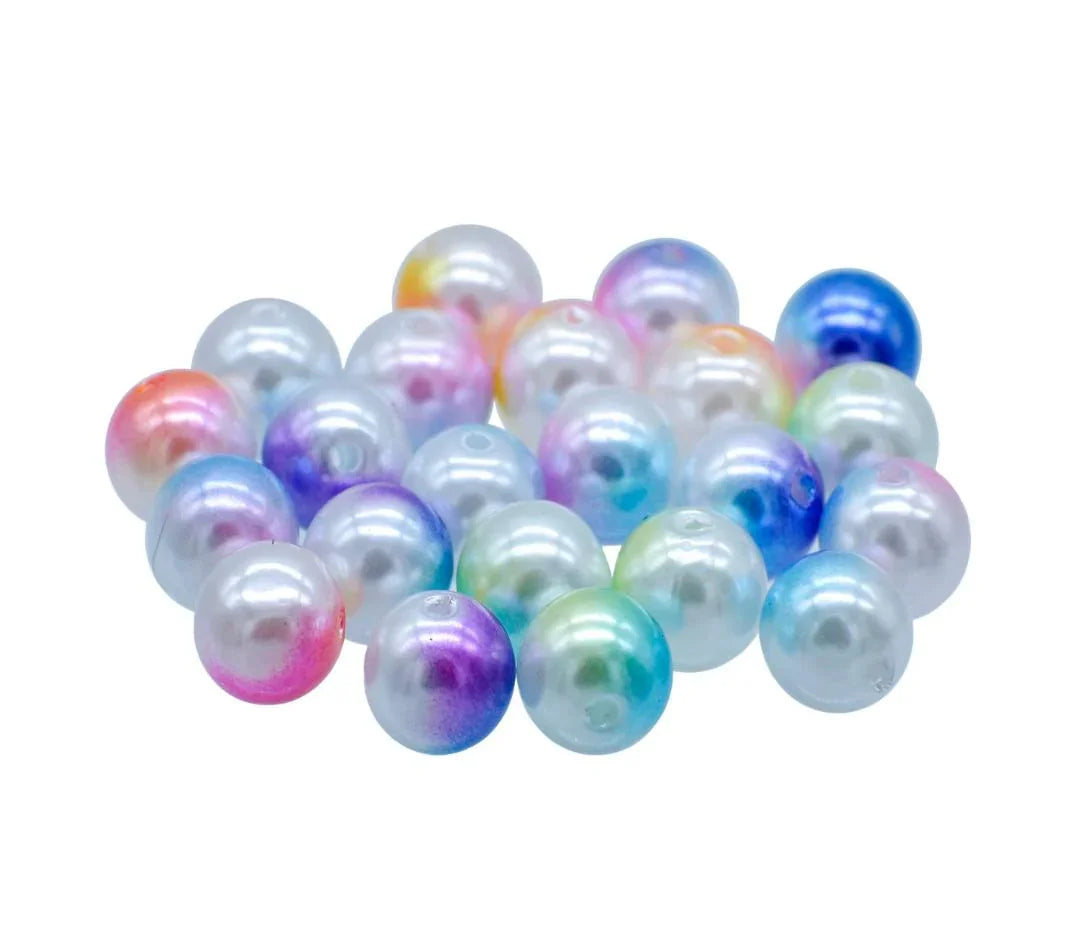 Beads Pastel Rainbow Multicolour 12MM 20Gsm JBRT12MM