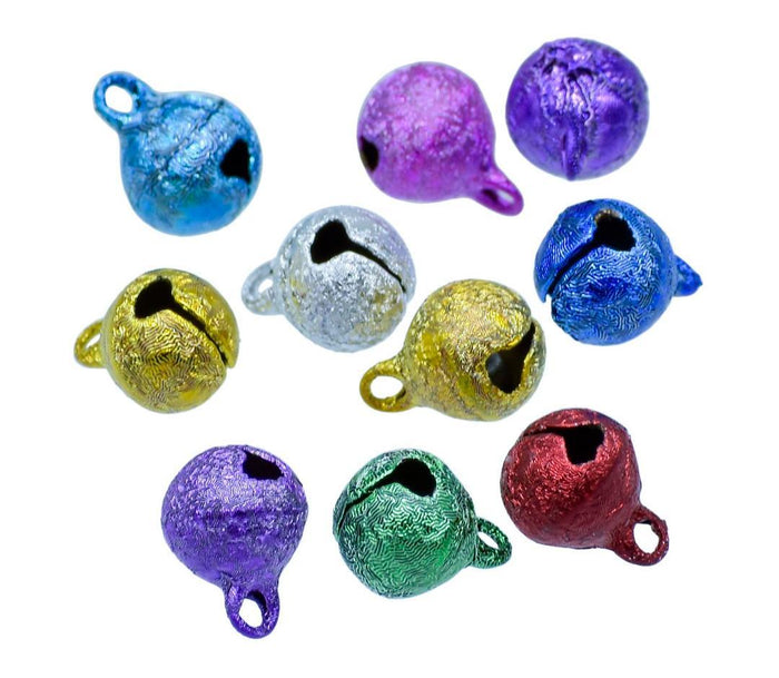 Mini Metal Bells Dark Polish 8MM 10Pc JMMB17