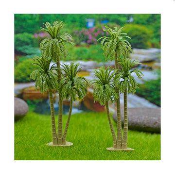 Artificial Miniature 3 Stem Coconut Trees 2Pc CS114-GN
