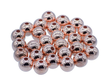 Craft Beads Round Copper Colour 12MM 25Gsm JCBCR12MM
