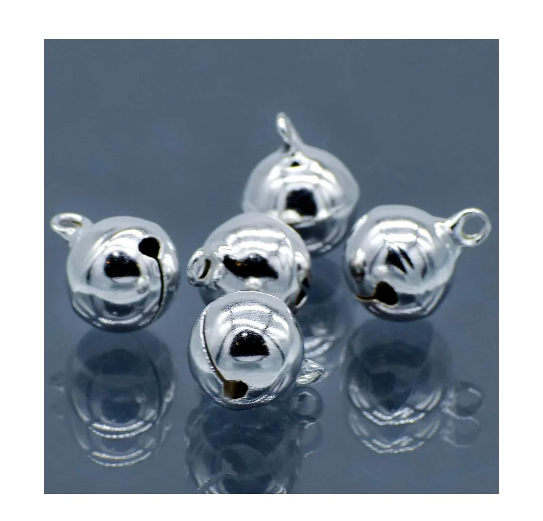 Mini Metal Bells Silver 14MM 5 Pc JMMB32