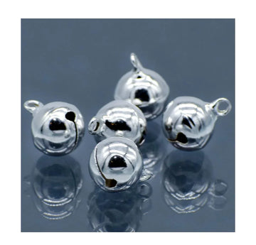 Mini Metal Bells Silver 14MM 5 Pc JMMB32