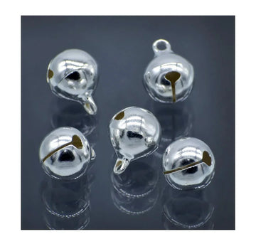 Mini Metal Bells Silver 12MM 5 Pc JMMB31