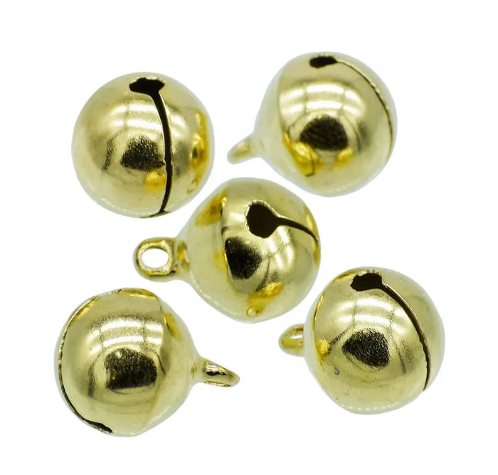 Mini Metal Bells Golden 14MM 5 Pc JMMB26