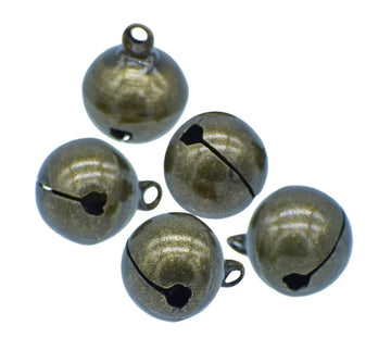 Mini Metal Bells Bronze 16MM 5 Pc JMMB39