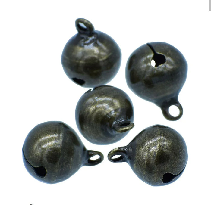 Mini Metal Bells Bronze 14MM 5 Pc JMMB38