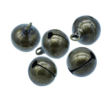 Mini Metal Bells Bronze 12MM 5 Pc JMMB37