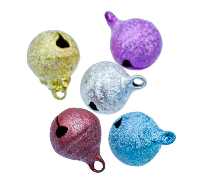 Mini Metal Bells Dark Polish Colour 12MM 5 Pc JMMB19