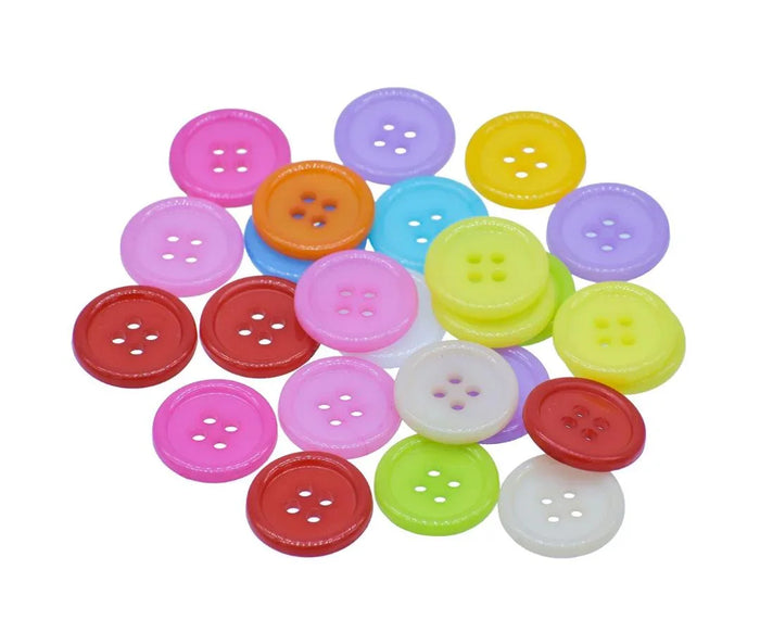Craft Decorative Button Round 28L 25Pc JCDBP18