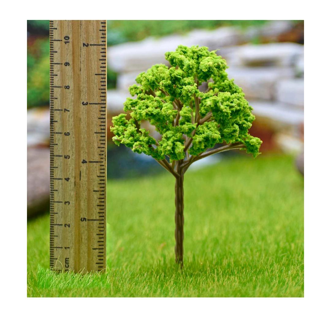 Artificial Miniature Light Green Tree 1pc - 018-100LG