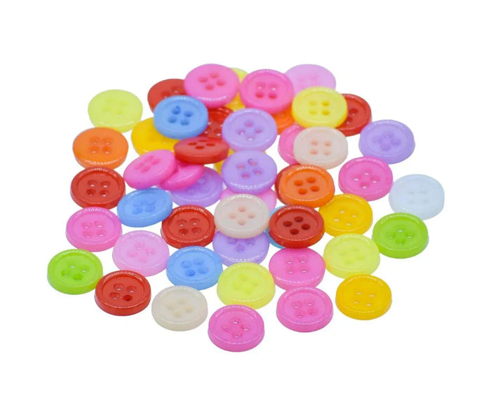 Craft Decorative Button Round 18L 50pcs - JCDBP27