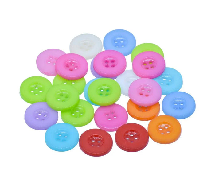 Craft Decorative Button Round 28L 25pcs - JCDBP24