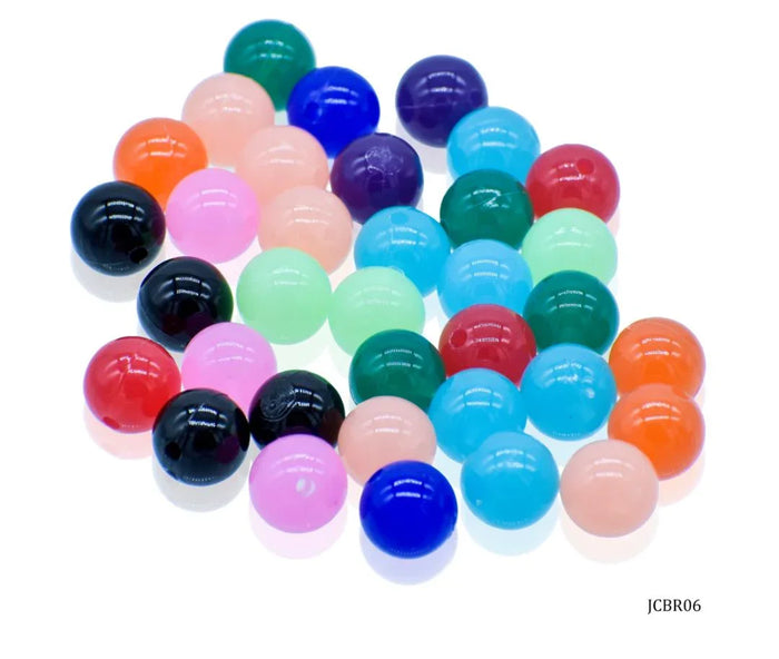 Craft Beads Round Multicolour 10mm 20G - JCBR06