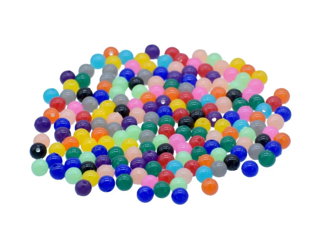 Craft Beads Round Multicolour 6mm 20G - JCBR04