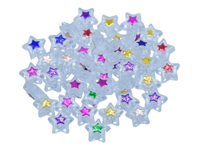 Craft Beads Transparent Star 10g 5x10mm - JCB212