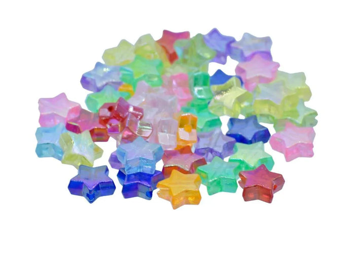 Craft Beads Star Colourful 10 Gsm - JCB226