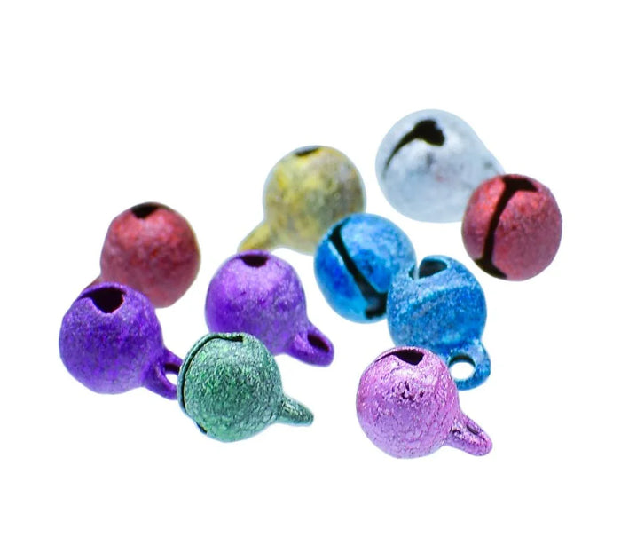Mini Metal Bells Dark Polish Colour 6MM 10 Pc - JMMB16