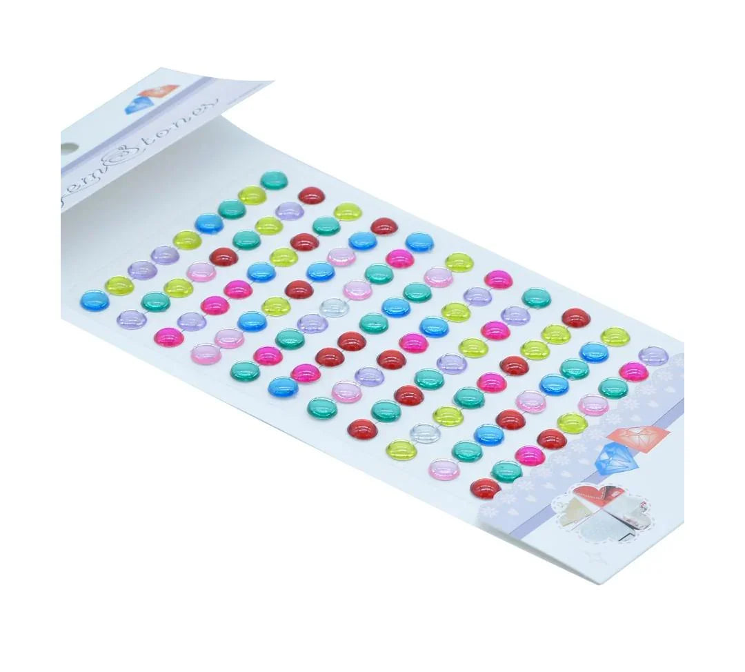 (Buy 1 Get 1 Free ) Gem Stones Sticker Heart Multicolour - KSQ-10