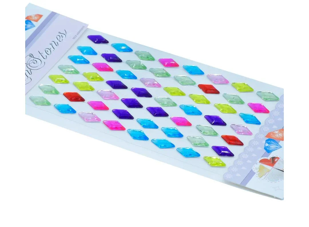 Gem Stones Sticker Rhombus Multicolour - CXM-015-F