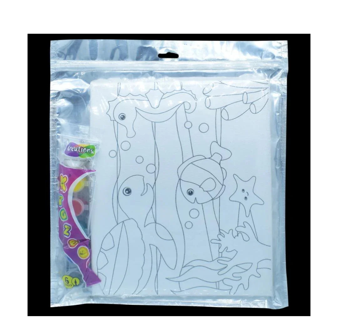 Stretched Canvas With Print Fish 8x10 SCW810-9