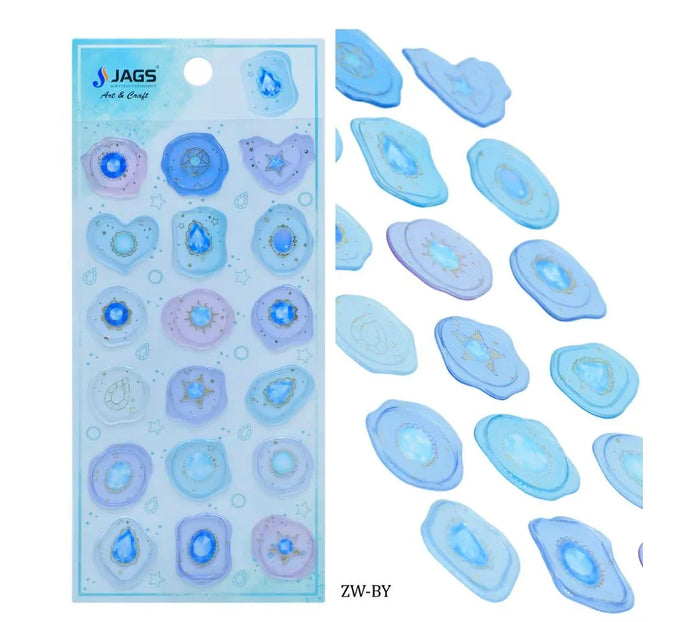 Sticker Transparent Seal Wax Stamp ZW-BY