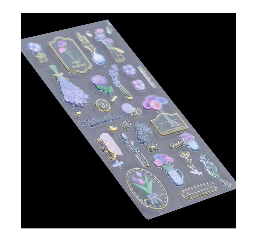 Botanical floral Sticker l Pack of 1 sheets