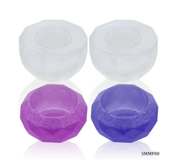 Silicone Mould Mini Pot Diamond Shape 2 Pcs SMMP00