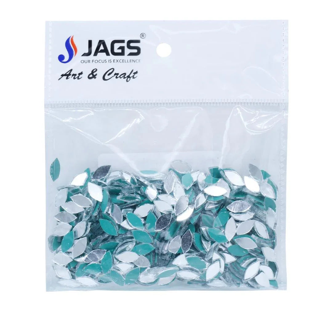 Oval Shape Small Mirror For Lippan Art (50gm) Pack Of 1