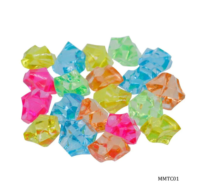 Miniature Transparent Colour Stone Small 20 Pics MMTC01