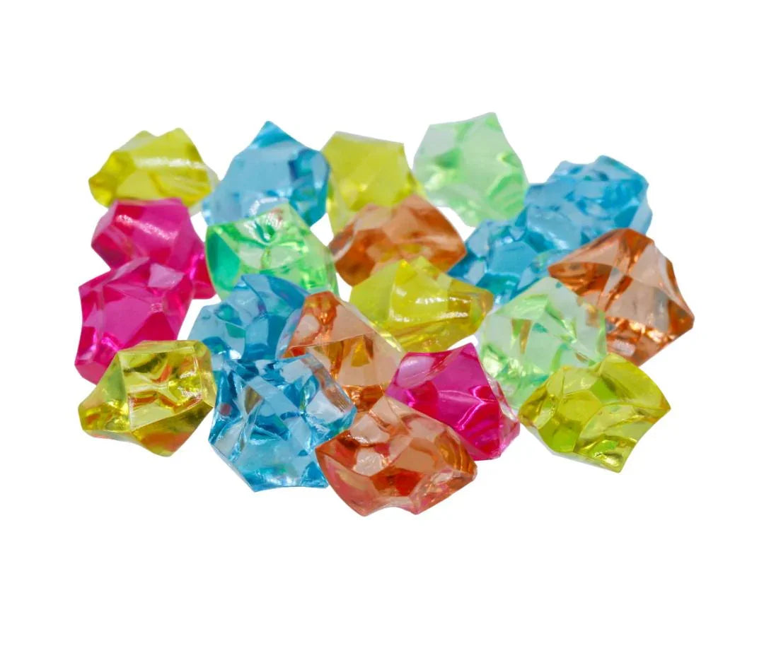 Miniature Transparent Colour Stone Small 20 Pics MMTC01