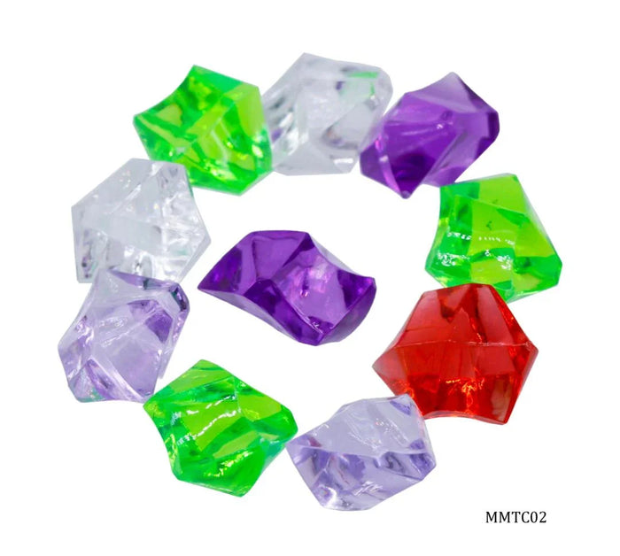 Miniature Transparent Colour Stone Medium 10 Pic MMTC02