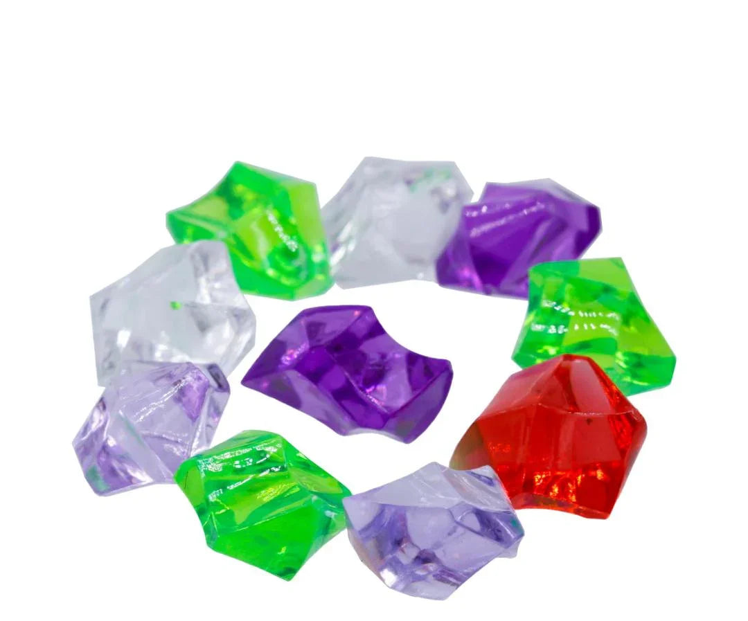 Miniature Transparent Colour Stone Medium 10 Pic MMTC02